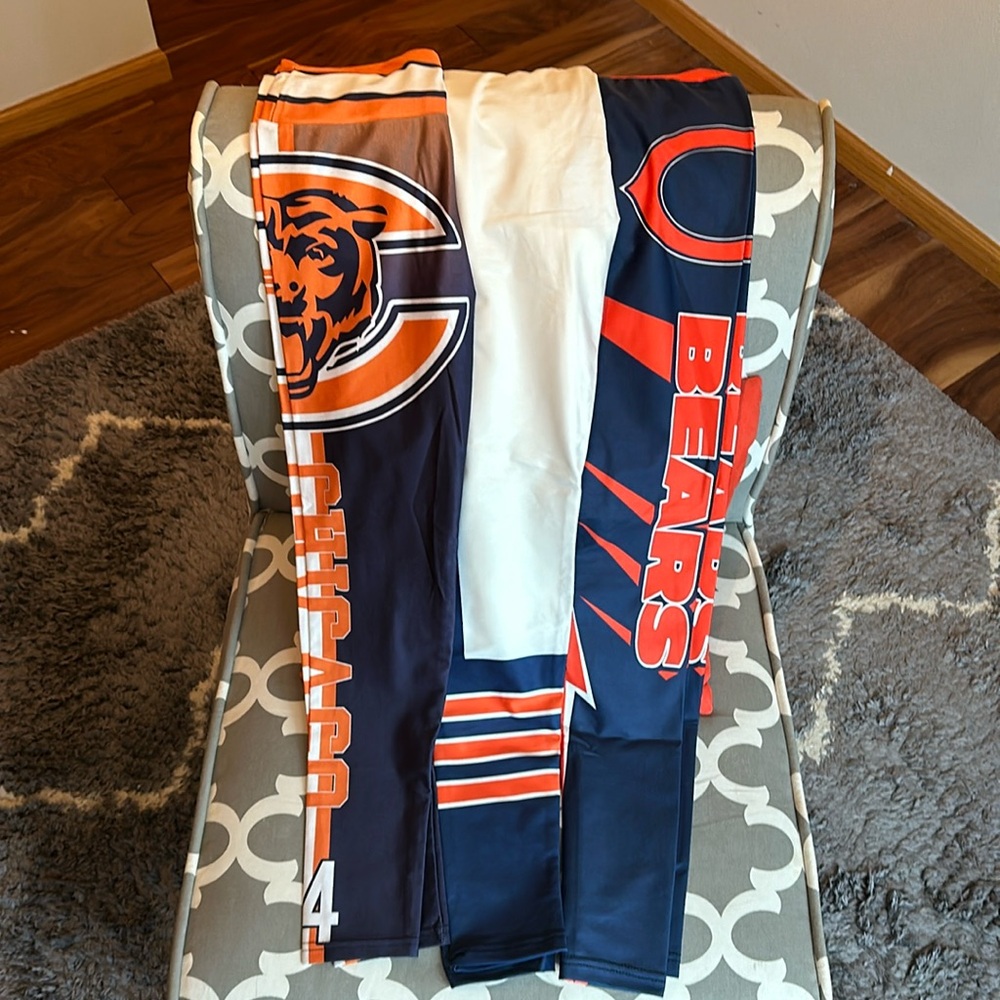 Three pairs women’s Chicago Bears leggings